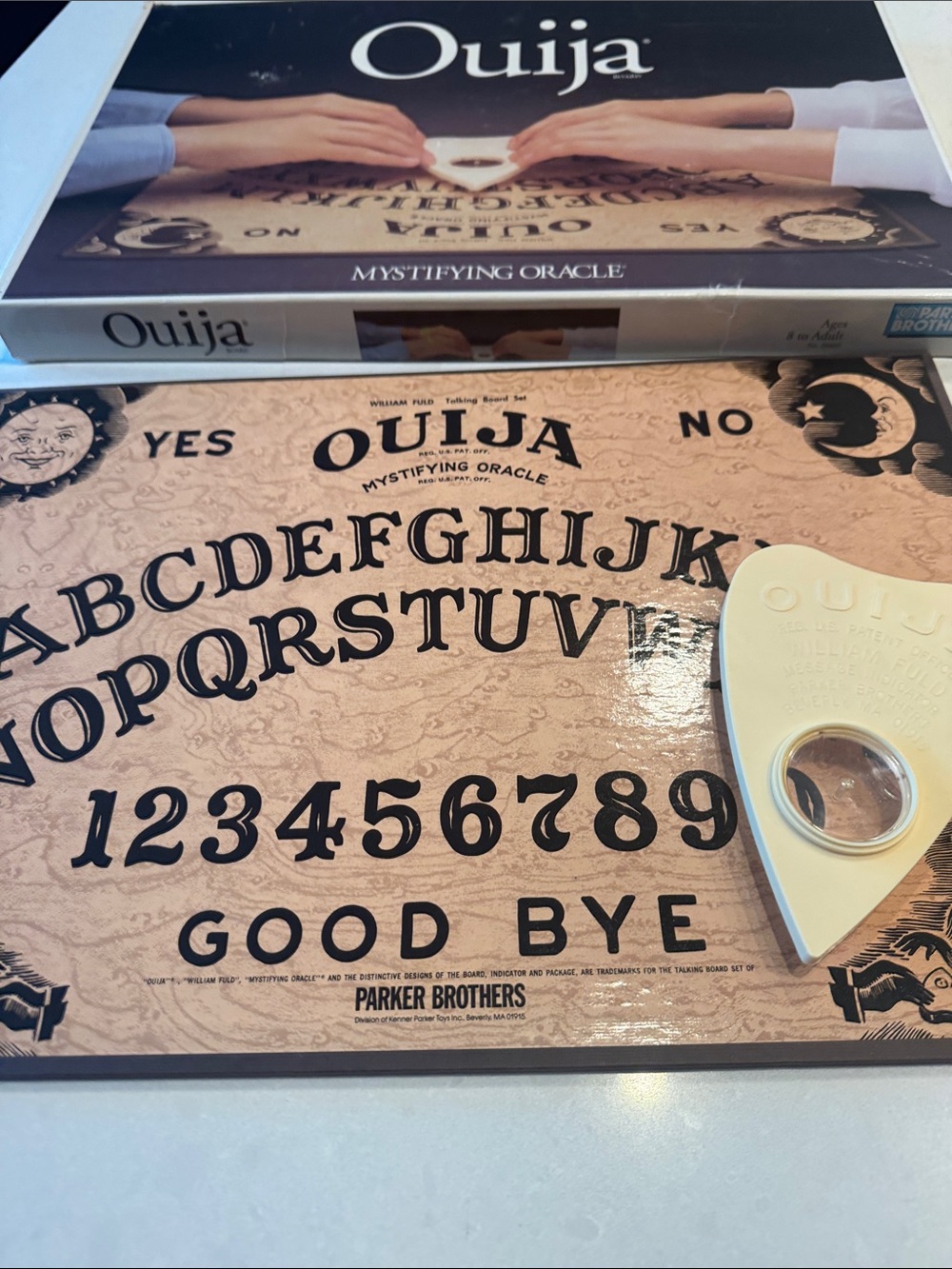 Parker Brothers Ouija Board Game with Tan Planchette - Picture 3 of 9
